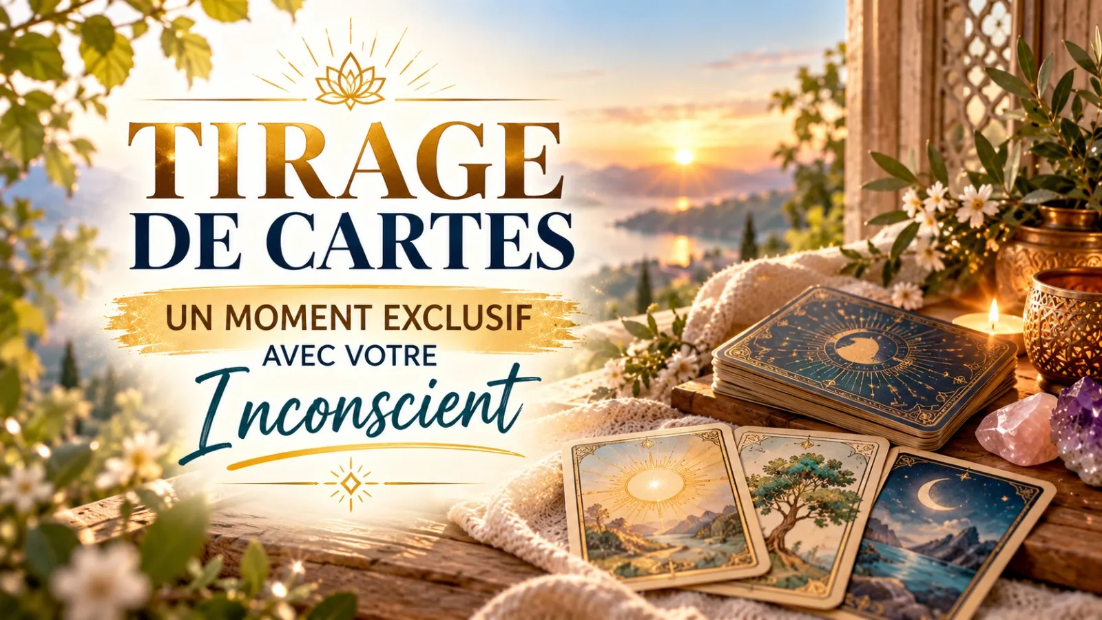 Tirage de cartes : un moment exclusif avec votre inconscient.